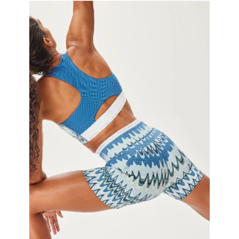 OUTDOOR VOICES Womens 5" Thrive Bike Shorts XXS Blue Polar Helios TechSweat NWT