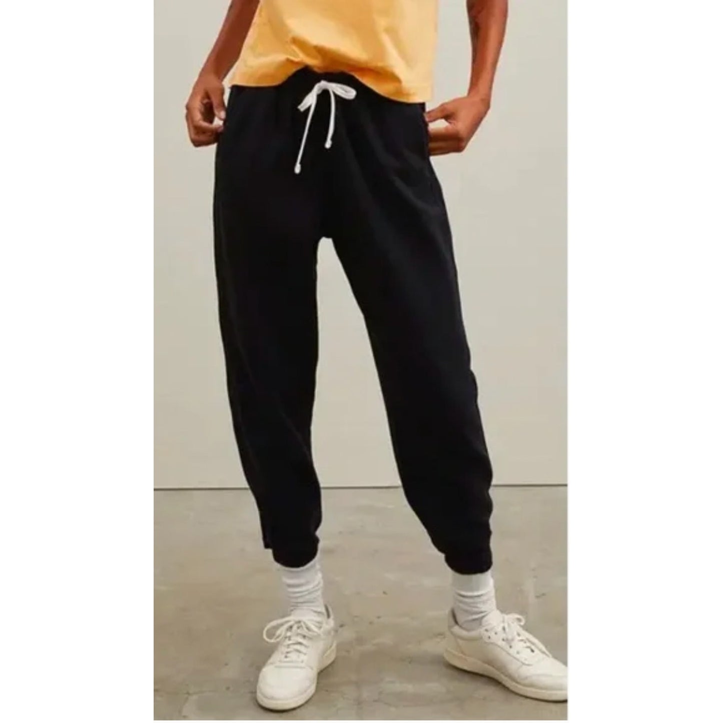 Everlane Womens The Track Jogger Sweatpants Black Organic Cotton Small