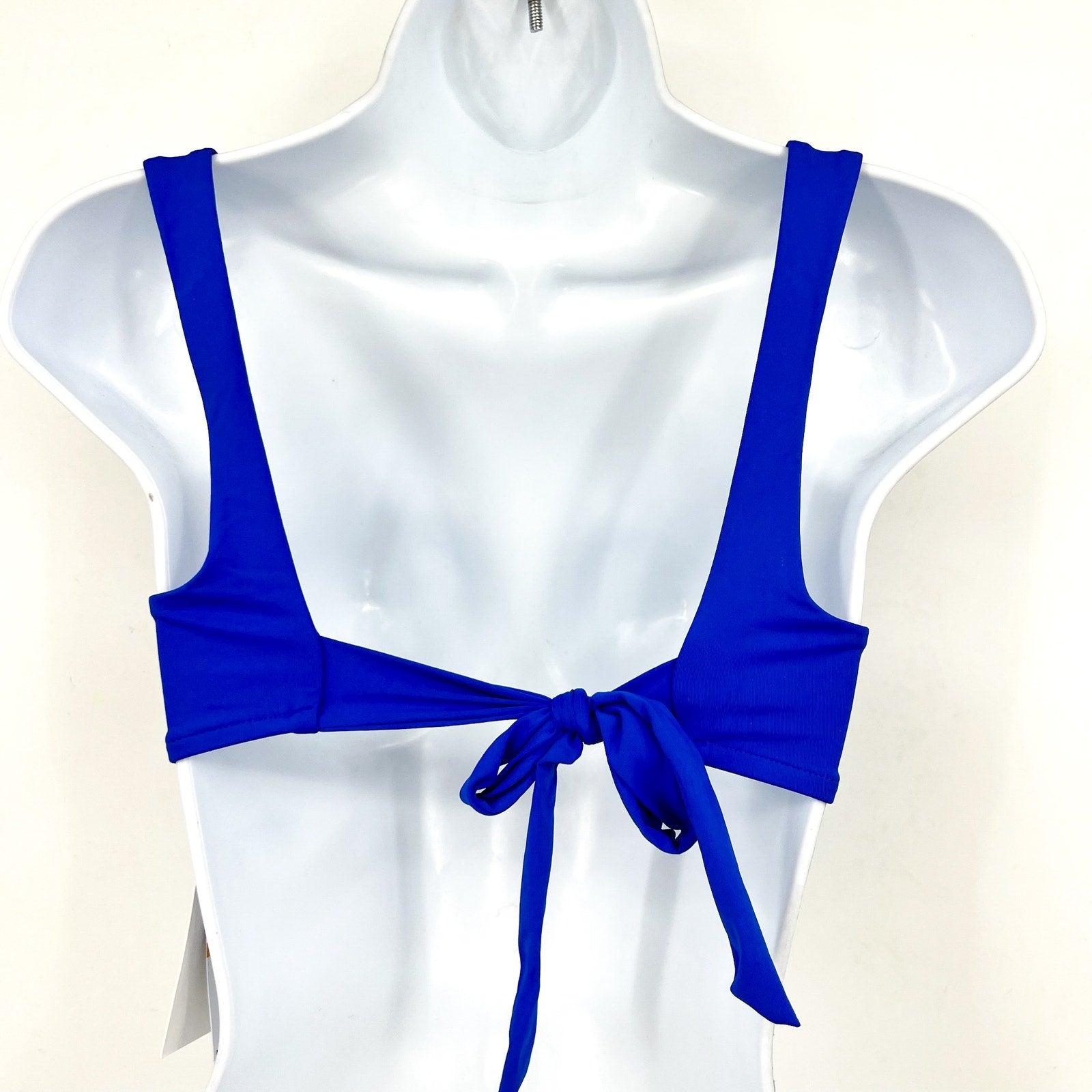 BECCA Women's Color Code V-Wire Bikini Top Small Blue Ultramarine Adjustable NWT