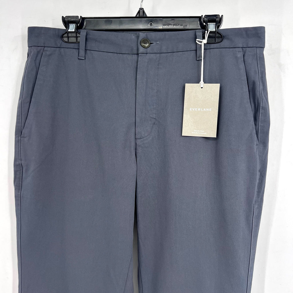 EVERLANE Men's The Performance Chino 32x32 Slate Blue Uniform Slim Fit Pants NWT