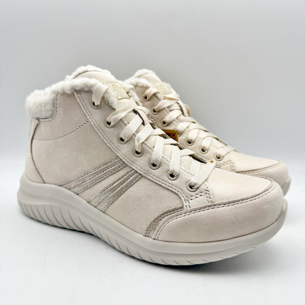 Skechers Womens Ultra Flex 2.0 Winter Booties US 7 EU 37 Natural Cream NIB