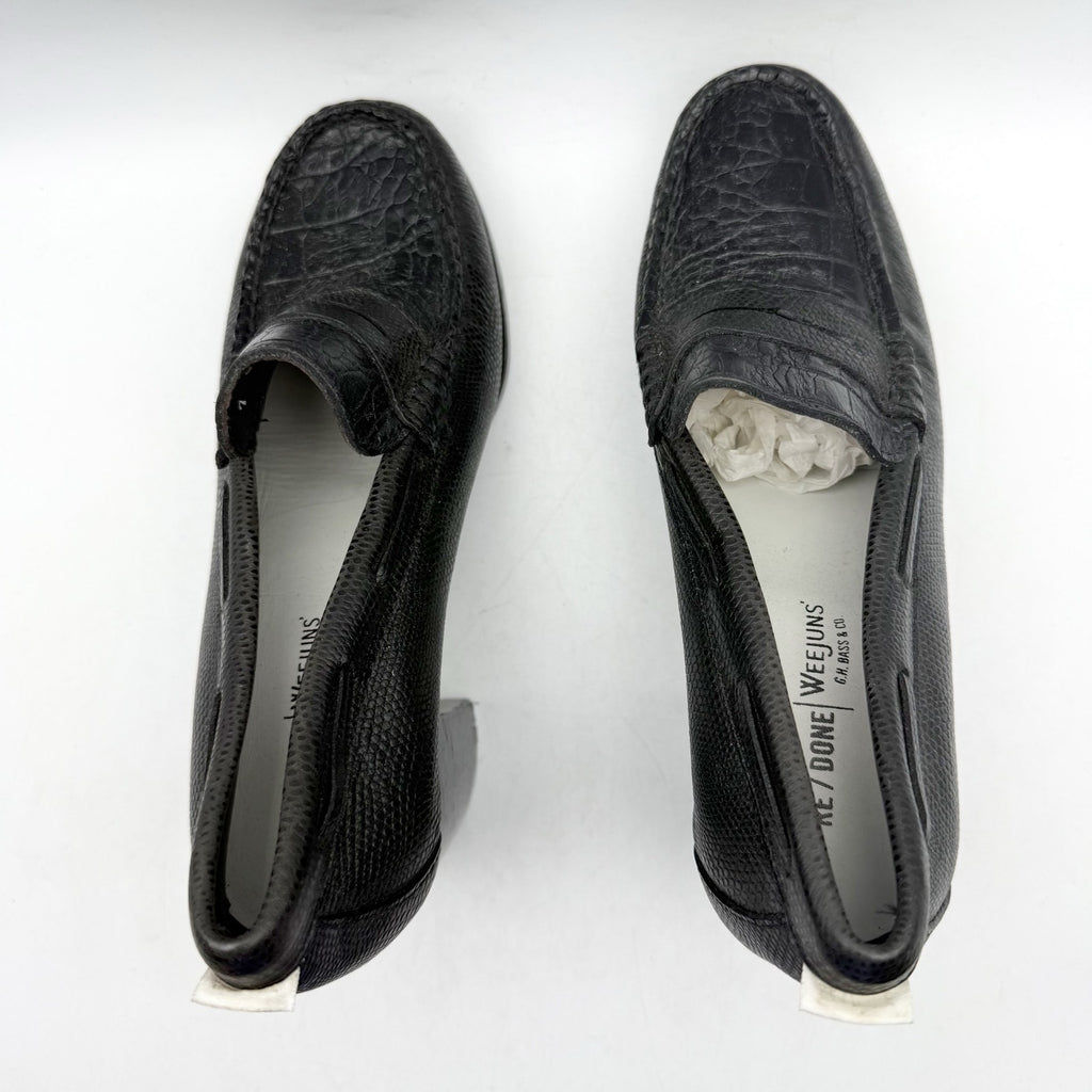 RE/DONE Womens Winsome Heel Loafers US 7 M EU 37 Black Leather NWOB