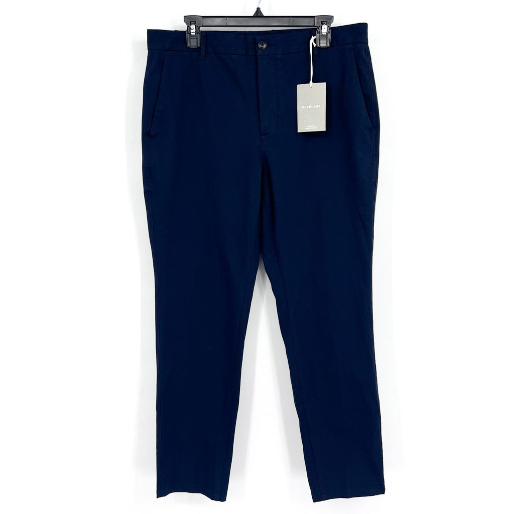 EVERLANE Men's Uniform Performance Chino 33x32 Navy Blue Slim Fit Pants NWT