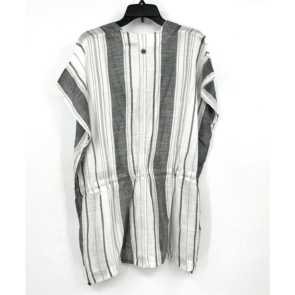 PRANA Women's Marina Bay Tunic Cover Up Small Charcoal Gray Cotton Dress NWT