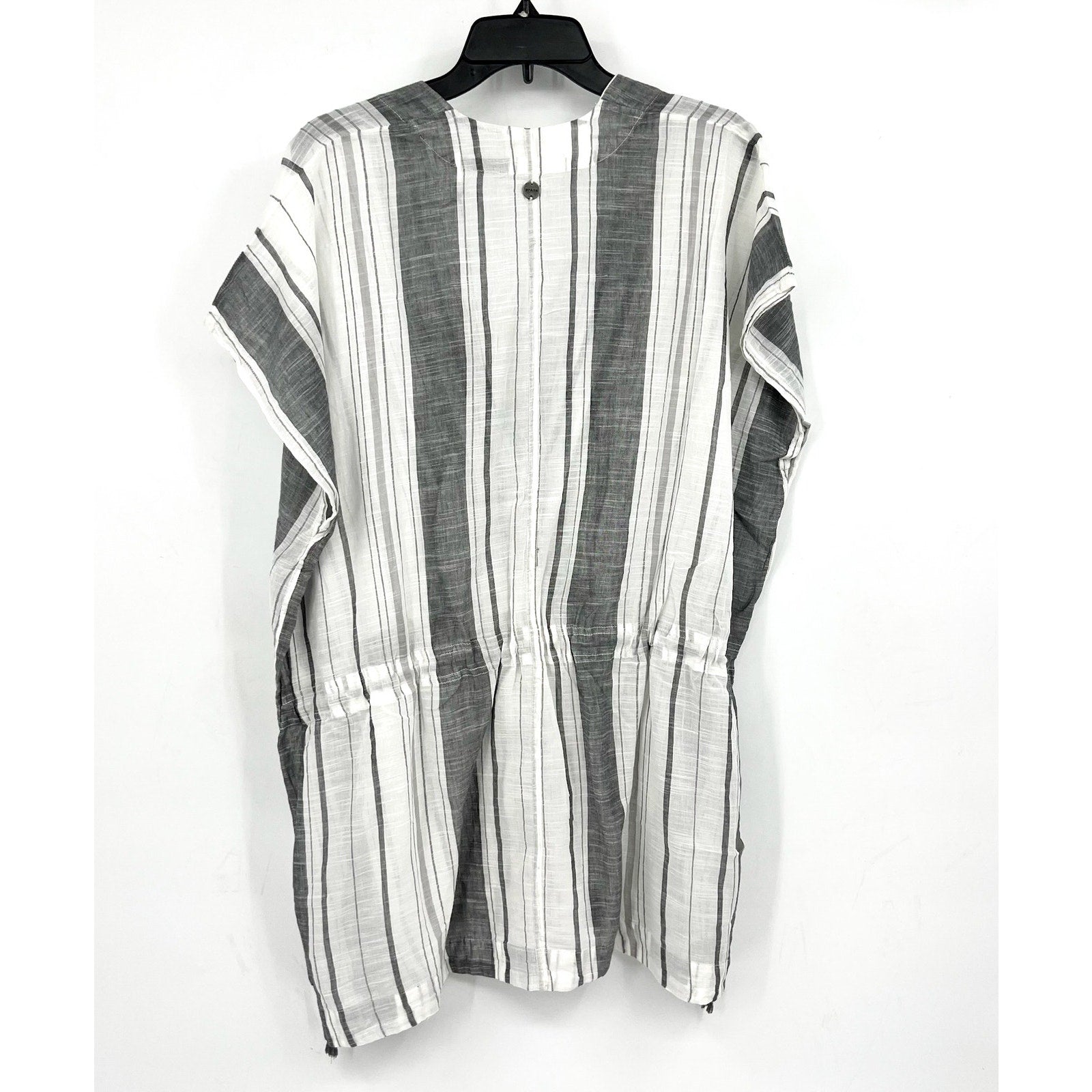 PRANA Women's Marina Bay Tunic Cover Up Small Charcoal Gray Cotton Dress NWT