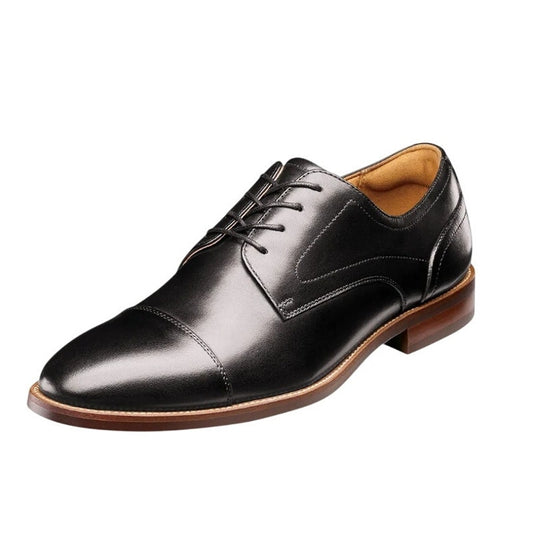 Florsheim Mens Rucci Cap Toe Oxford Dress Shoe US 14 Wide Black Leather NIB