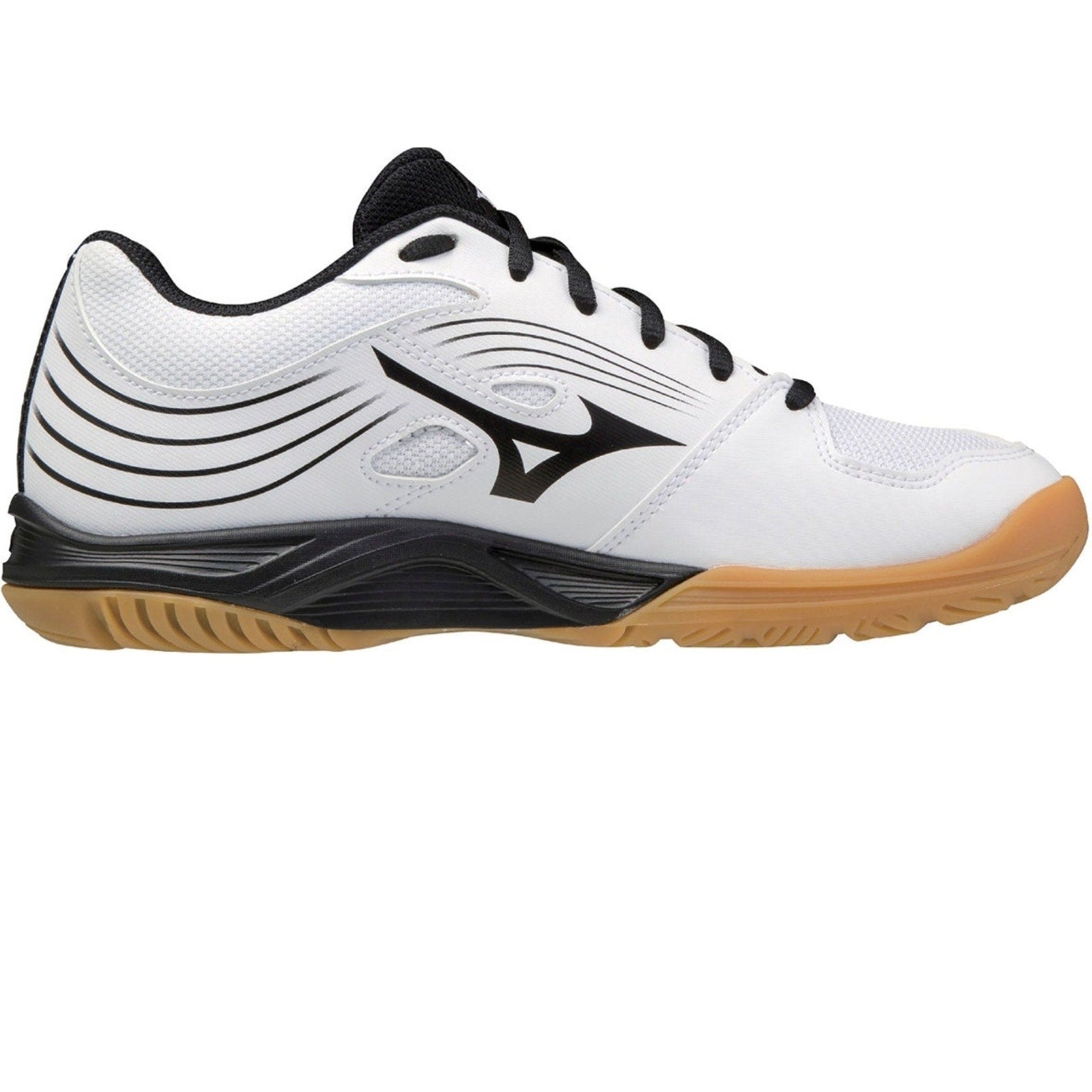 MIZUNO Womens Cyclone Speed 3 Volleyball Shoe Size 9 White Black Lace Up NWOB