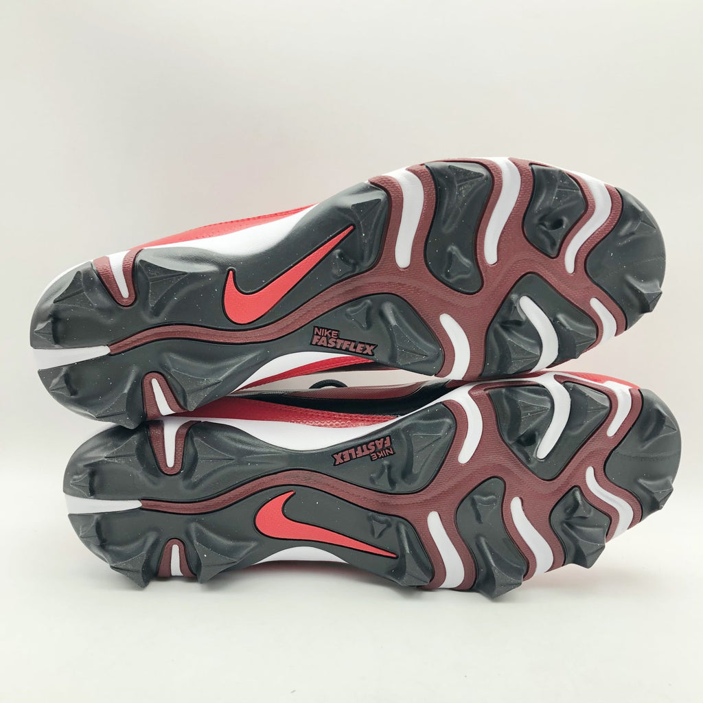 Nike Men's Alpha Menace 4 Shark Football Cleats Size 9.5 Red White NWOB