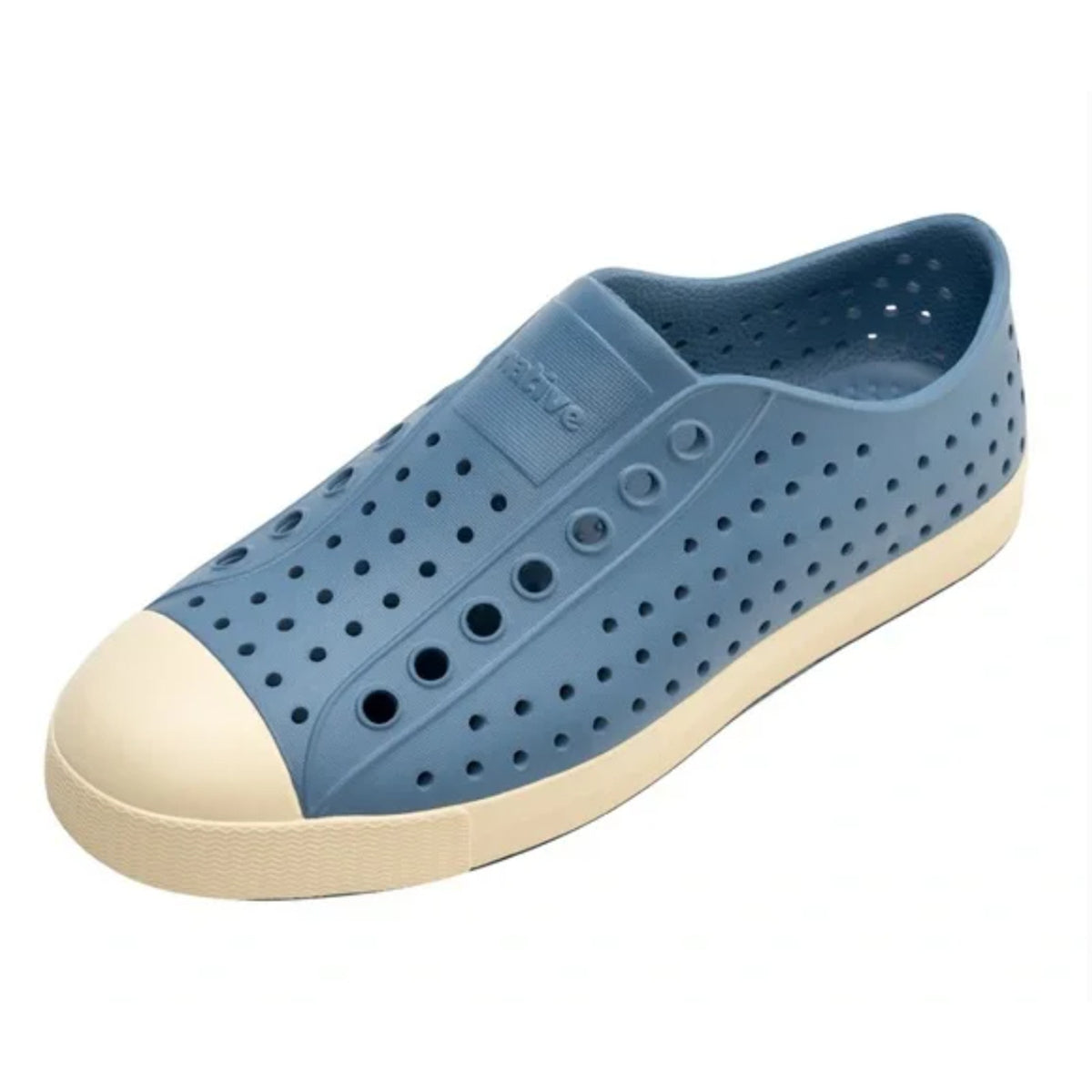 Native Jefferson Slip On Casual Shoes Mens 11 Oasis Blue Bone White Sneakers NIB