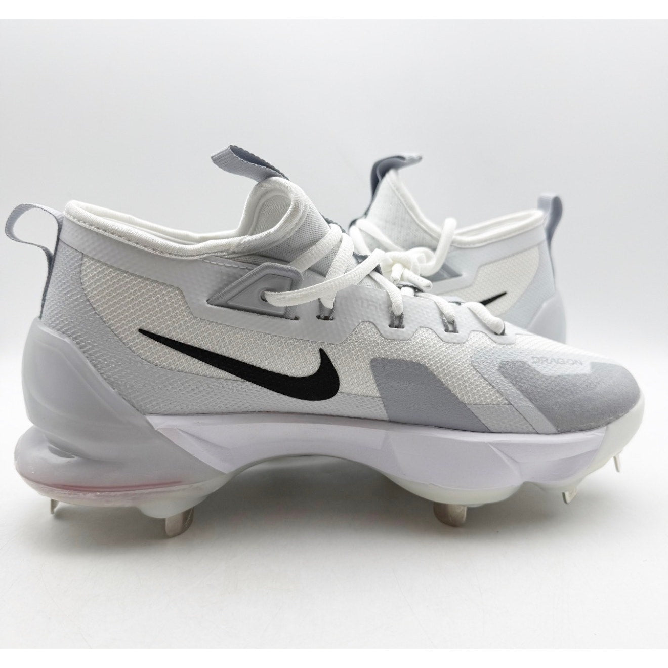 Nike Mens Force Zoom Trout 9 Elite Metal Baseball Cleat Size 7 White FB2906 NWOB