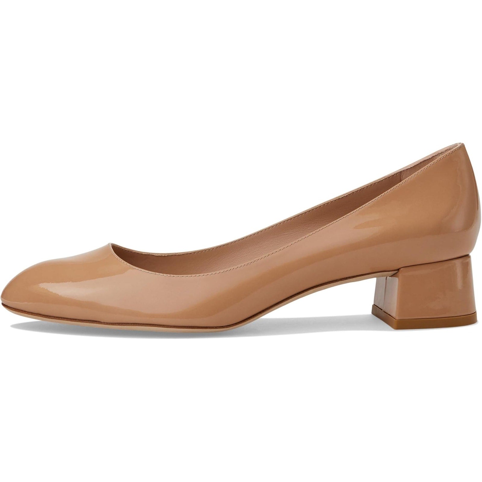 Stuart Weitzman Womens Vivienne 35 Pumps US 8 Nude Patent Leather Heels NIB