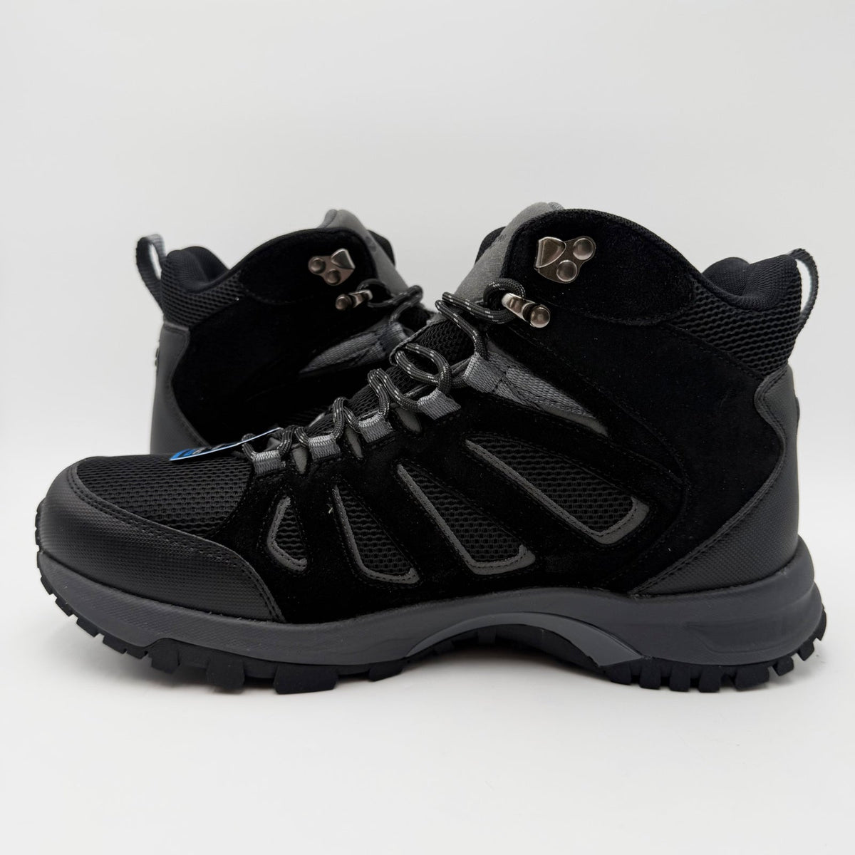 Hi-Tec Mens Mesa Mid Hiking Boot Size 10.5 Wide EU 43.5 Black WP NWOB