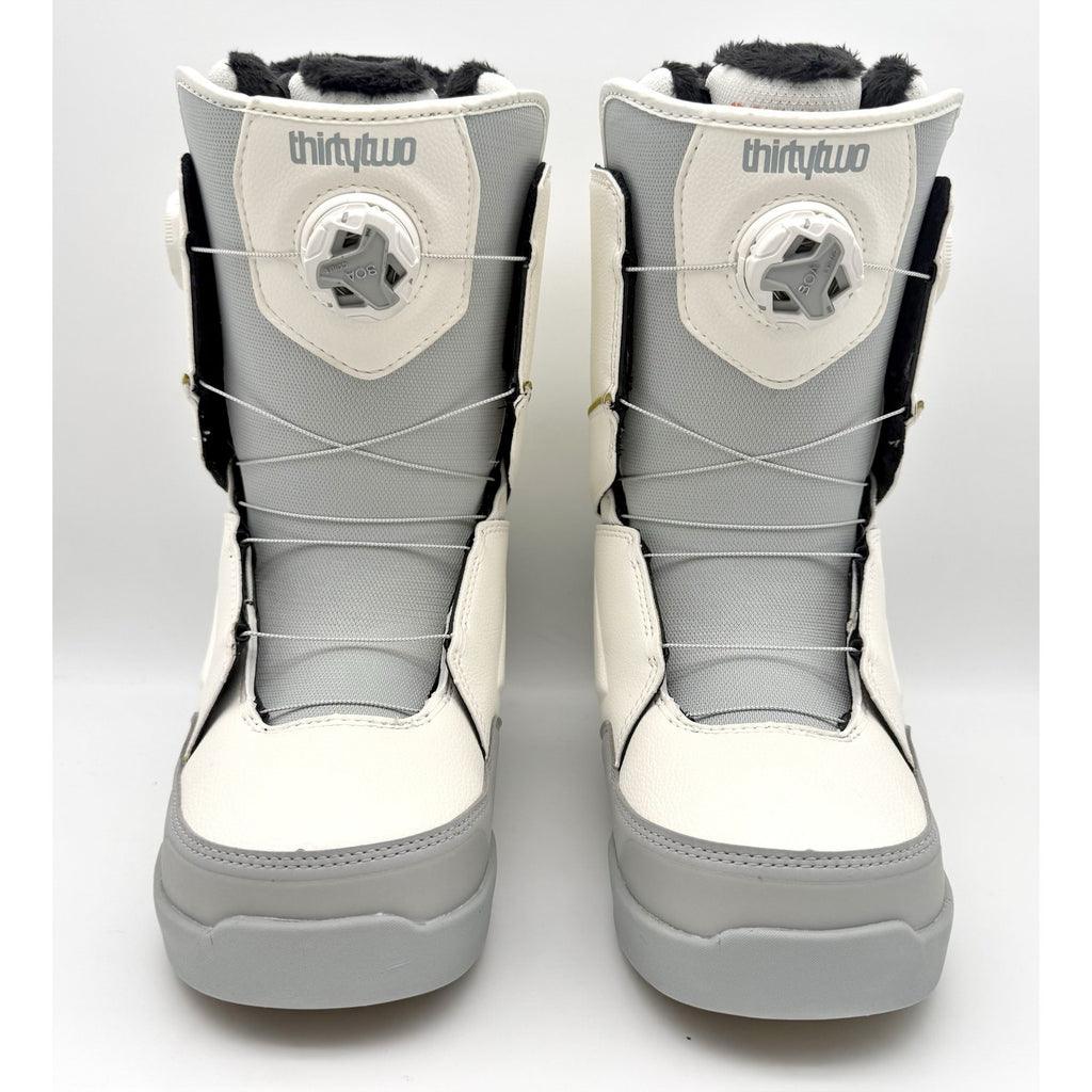 ThirtyTwo Womens Lashed Double Boa Snowboard Boot US 9 White Grey NWOB