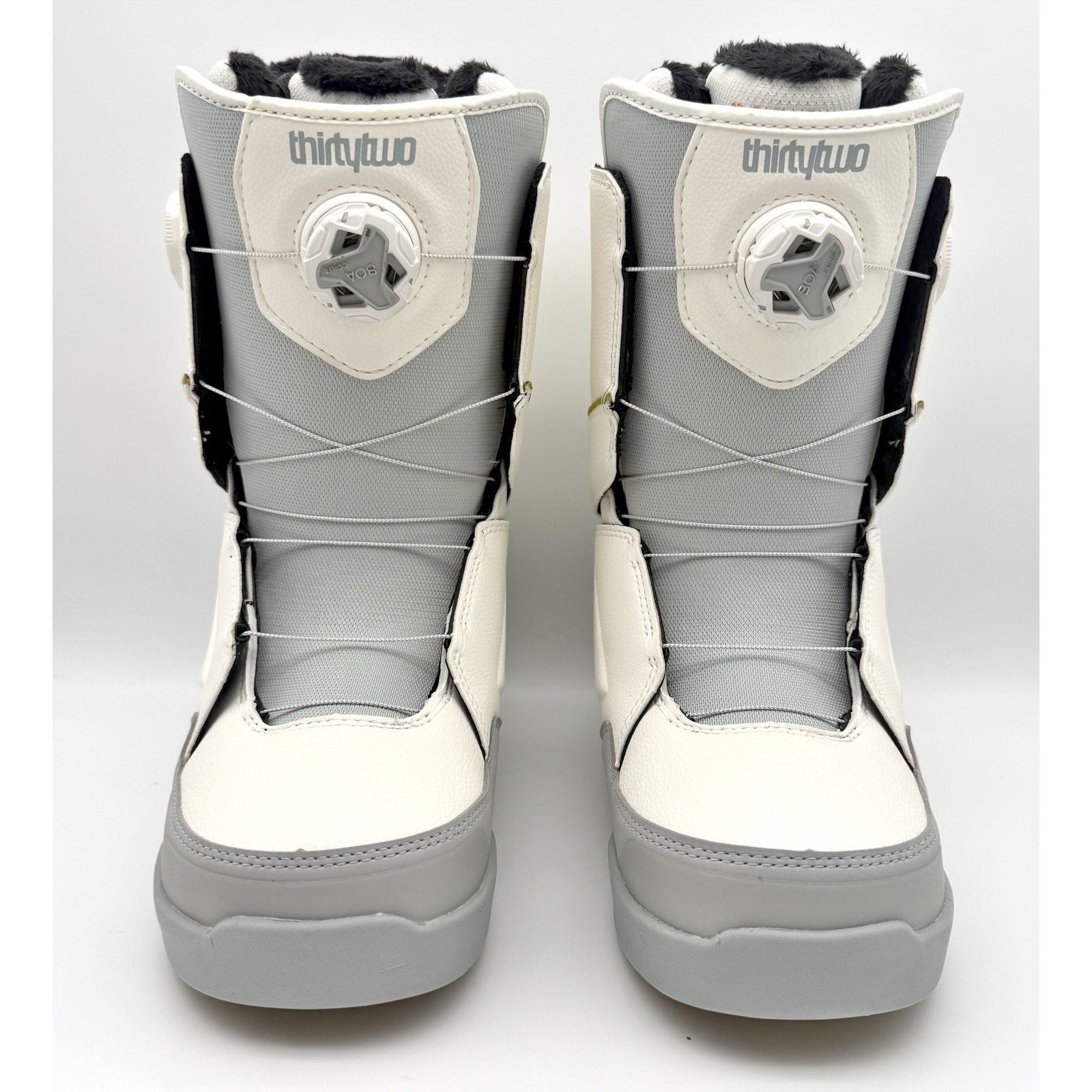 ThirtyTwo Womens Lashed Double Boa Snowboard Boot US 9 White Grey NWOB
