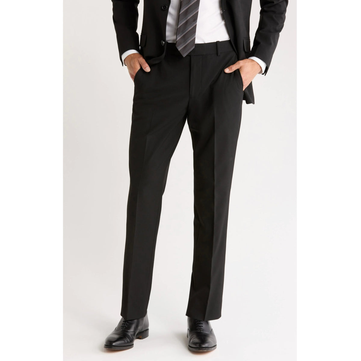 NORDSTROM RACK Men's Trim Fit Dress Pants 32x30 Straight Leg High Rise NWOT