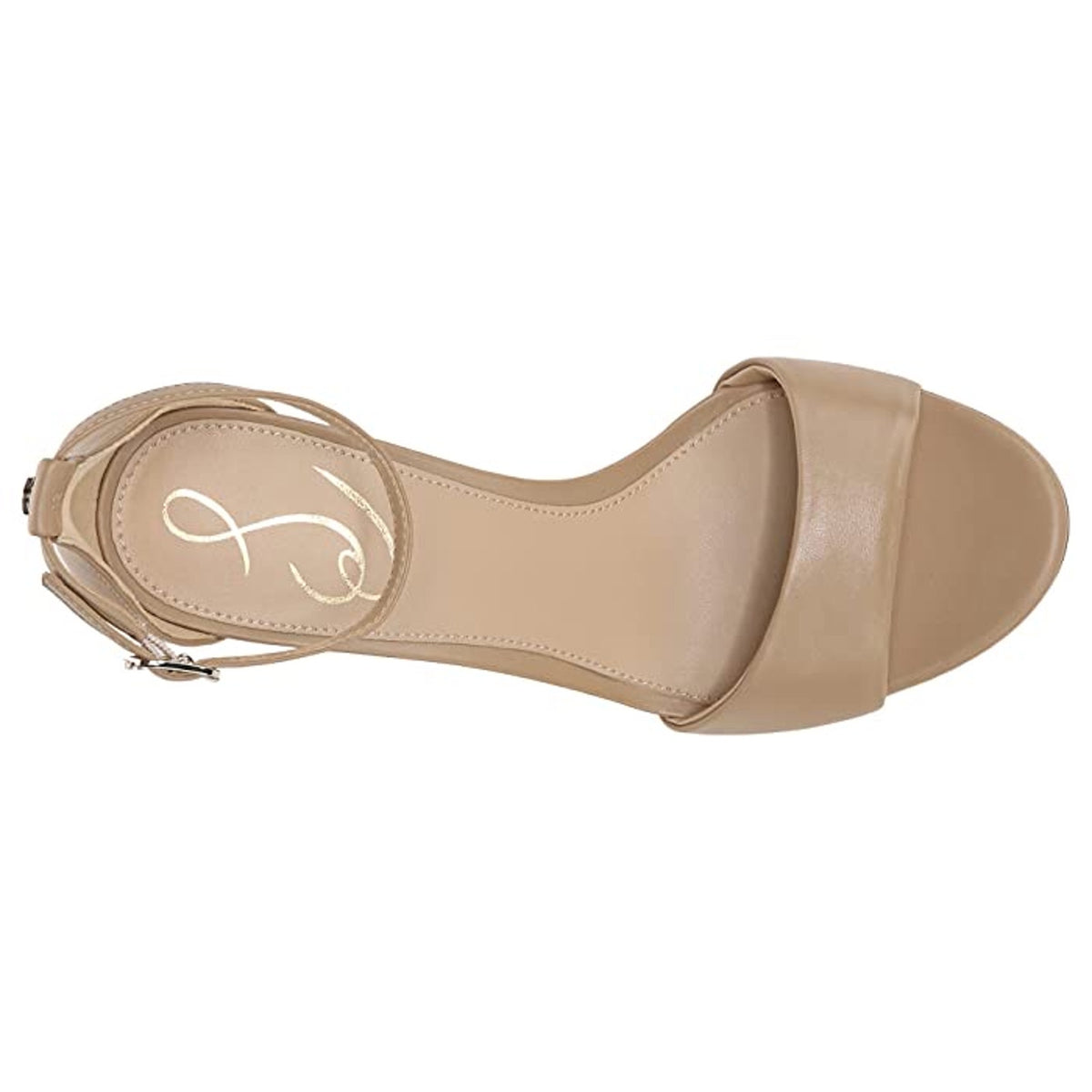Sam Edelman Womens Robyn Heel Sandals Size 11 M Beige Leather Ankle Strap NWOB