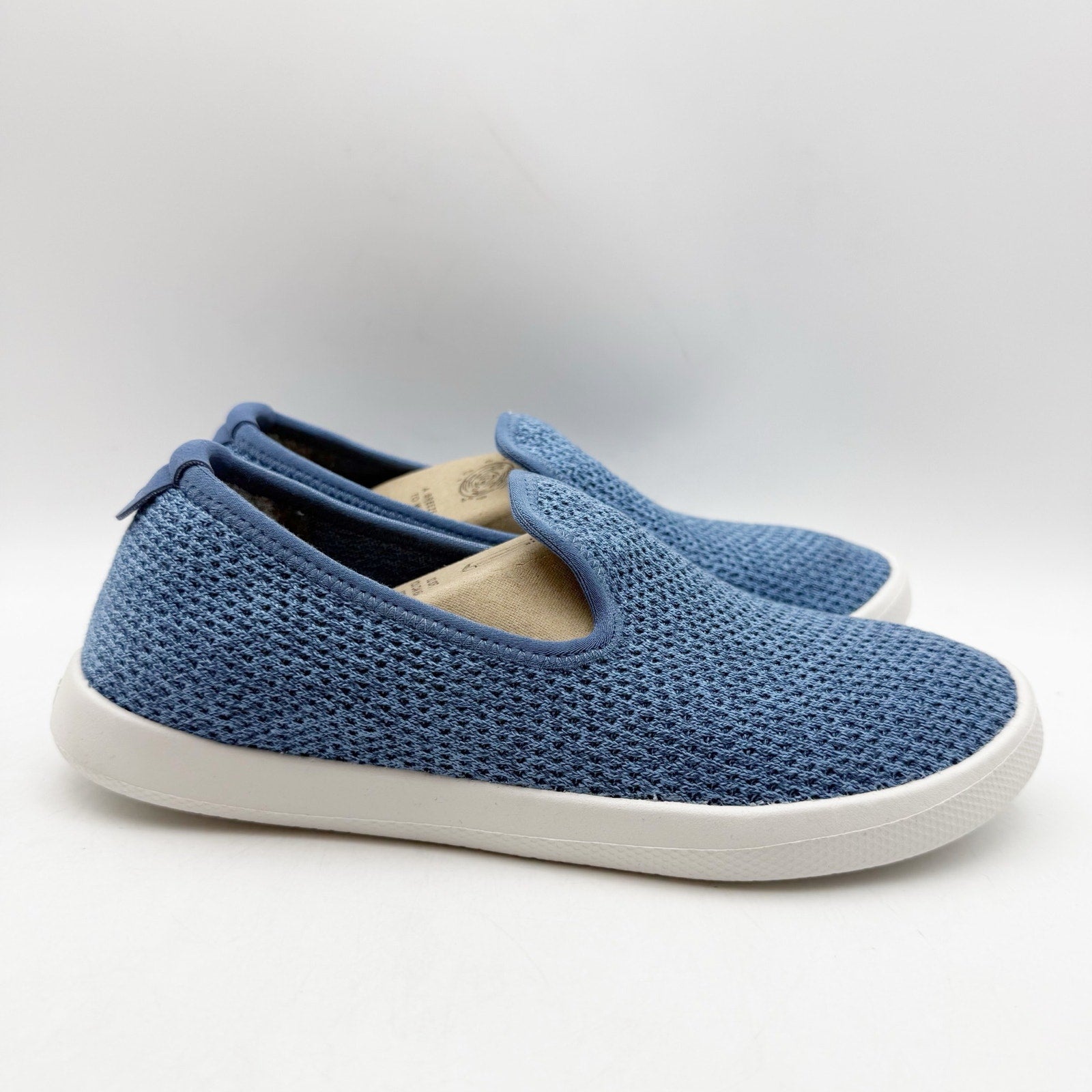 AllBirds Womens Tree Lounger Slip On Sneakers Size 5 Blue Casual Shoes NIB