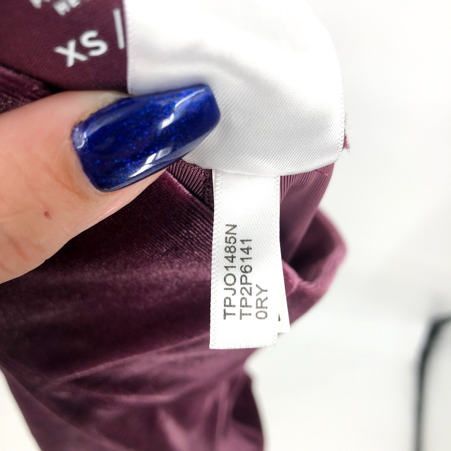 TOMMY HILFIGER Women's Velvet Active Leggings Crushed Grape XS