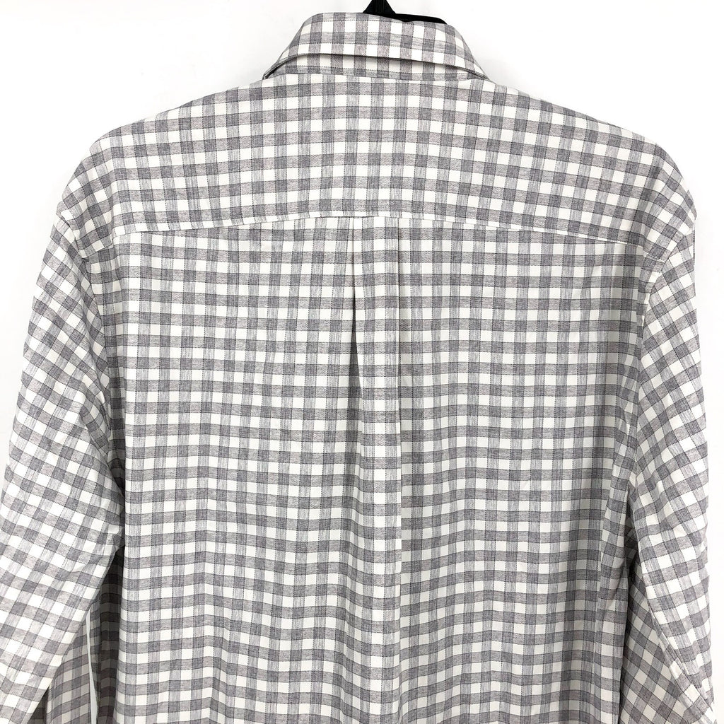 JOHNNIE O Men's Ashworth Performance Button Up Shirt Medium Light Gray NWOT