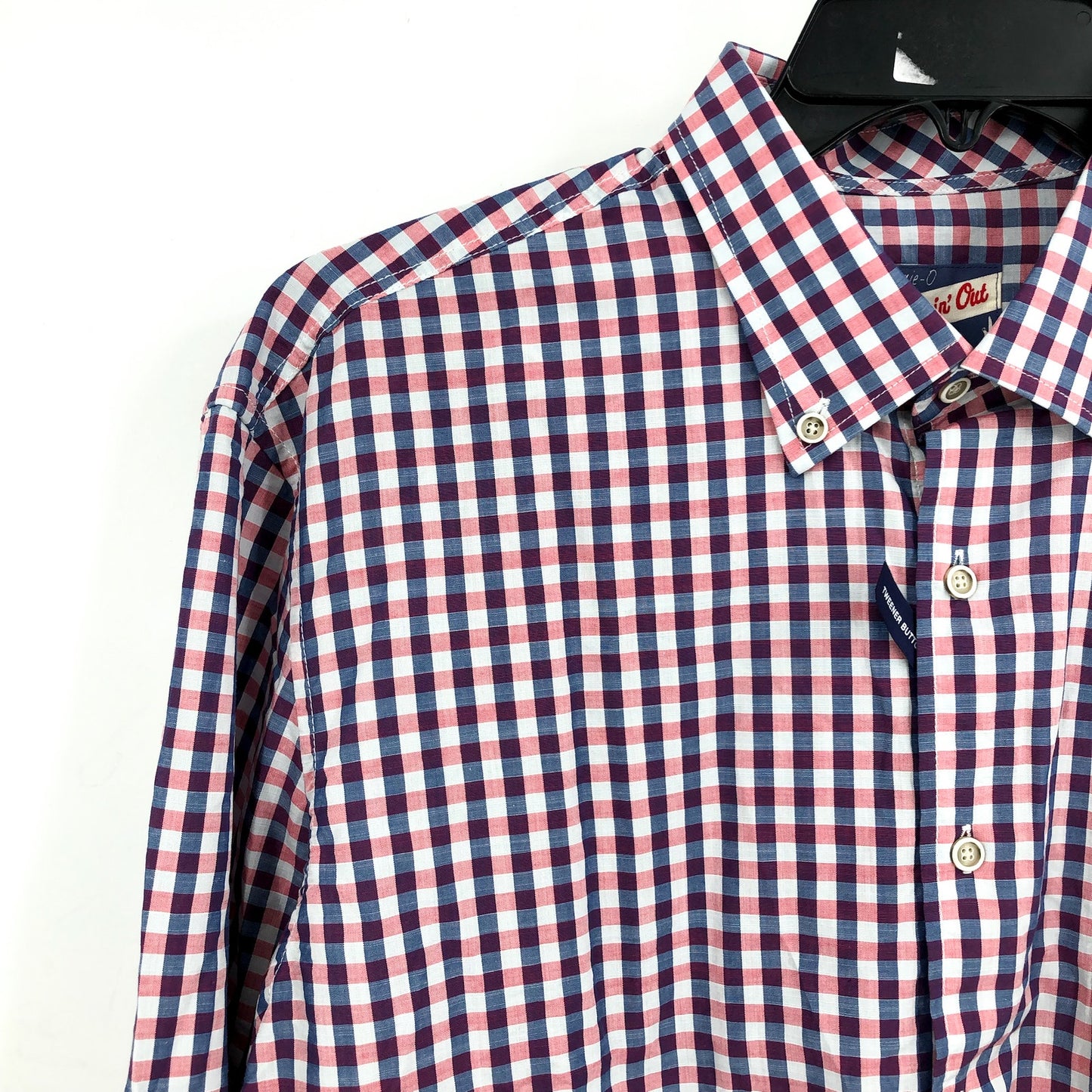 JOHNNIE O Mens Abner Hangin’ Out Button Up Shirt XL Malibu Red Plaid NWT