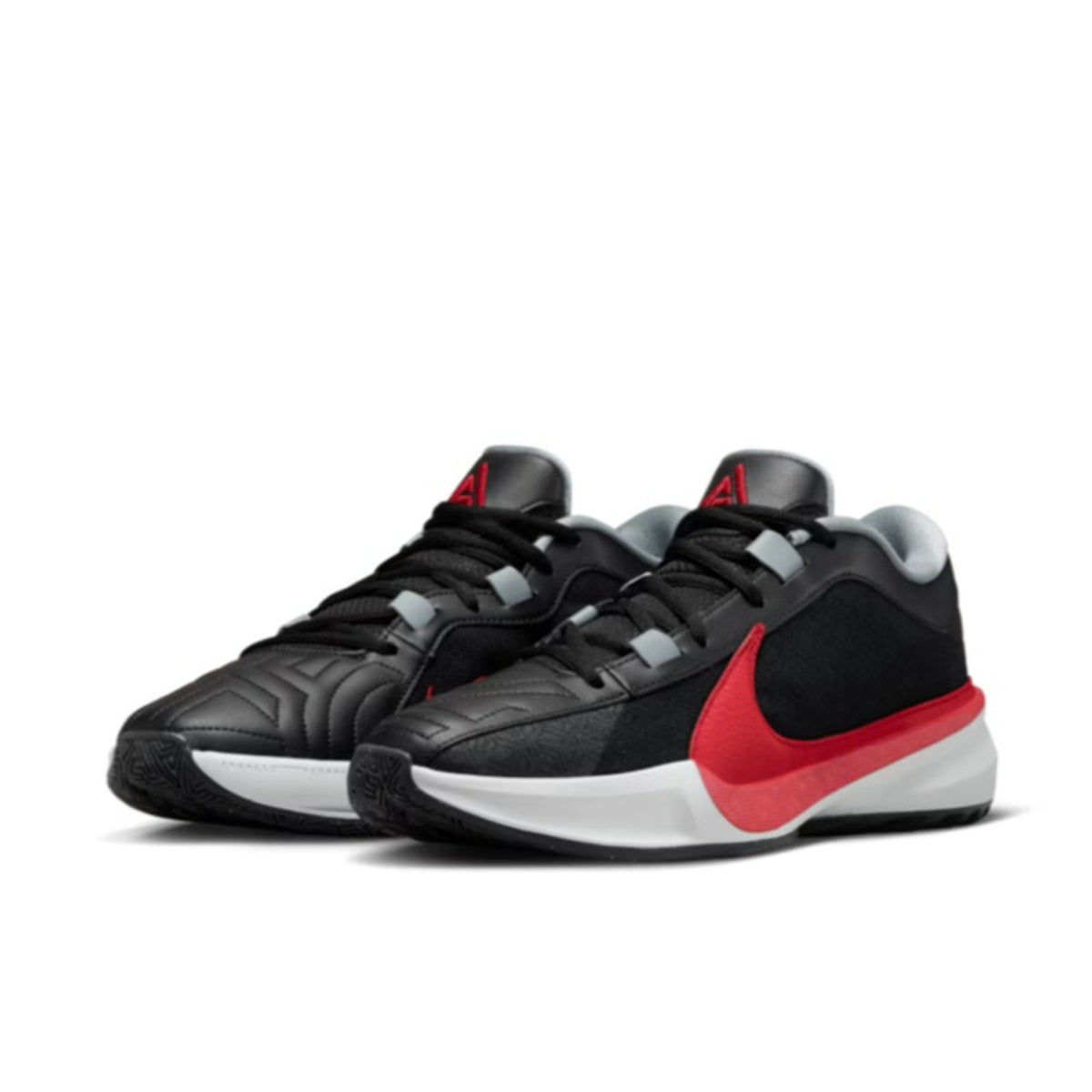 NIKE Mens Air Zoom Freak 5 Basketball Shoes Size 9 Black Red Giannis NWOB