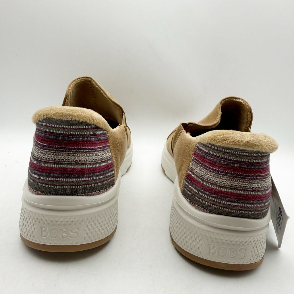 Skechers BOBS Womens Slip-Ins Skipper Wave Stay Snug Shoes US 9.5 Brown NWT