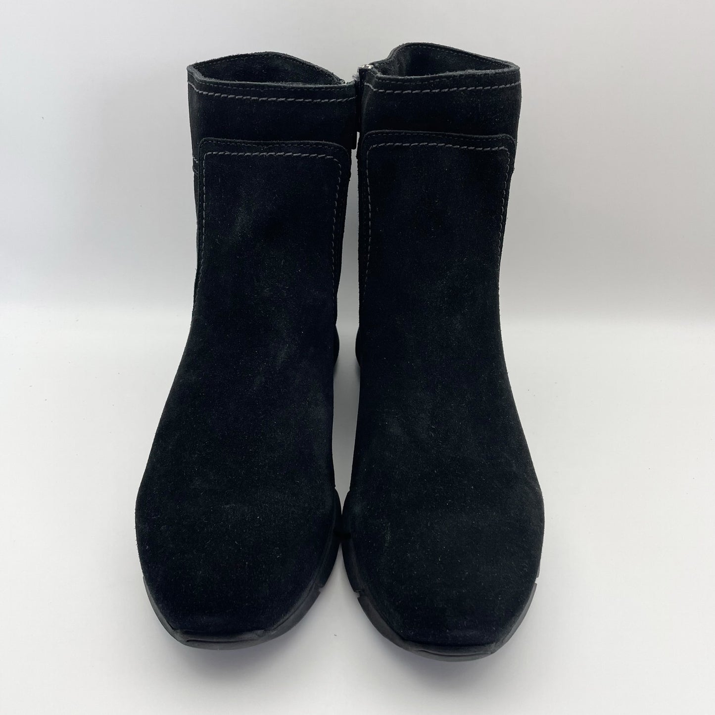 La Canadienne Womens Nadia Ankle Bootie US 10 M Black Suede Waterproof NWOB