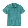 L.L.BEAN Mens Lakewashed Performance Polo Shirt XXL Blue-Green Short-Sleeve NWT