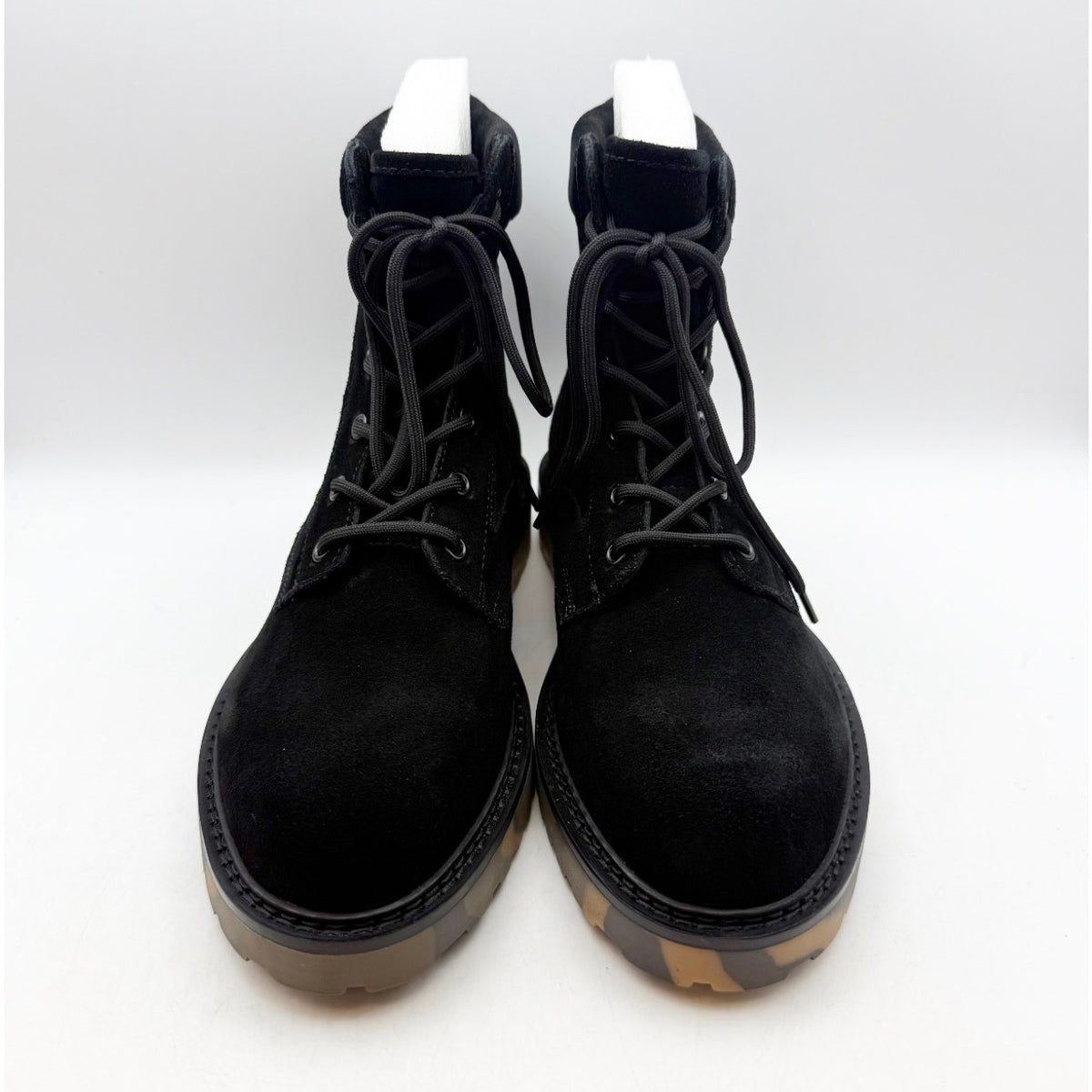 Saint Morta Mens Legion Ankle Combat Boots Size 8 EU 42 Black Suede NIB