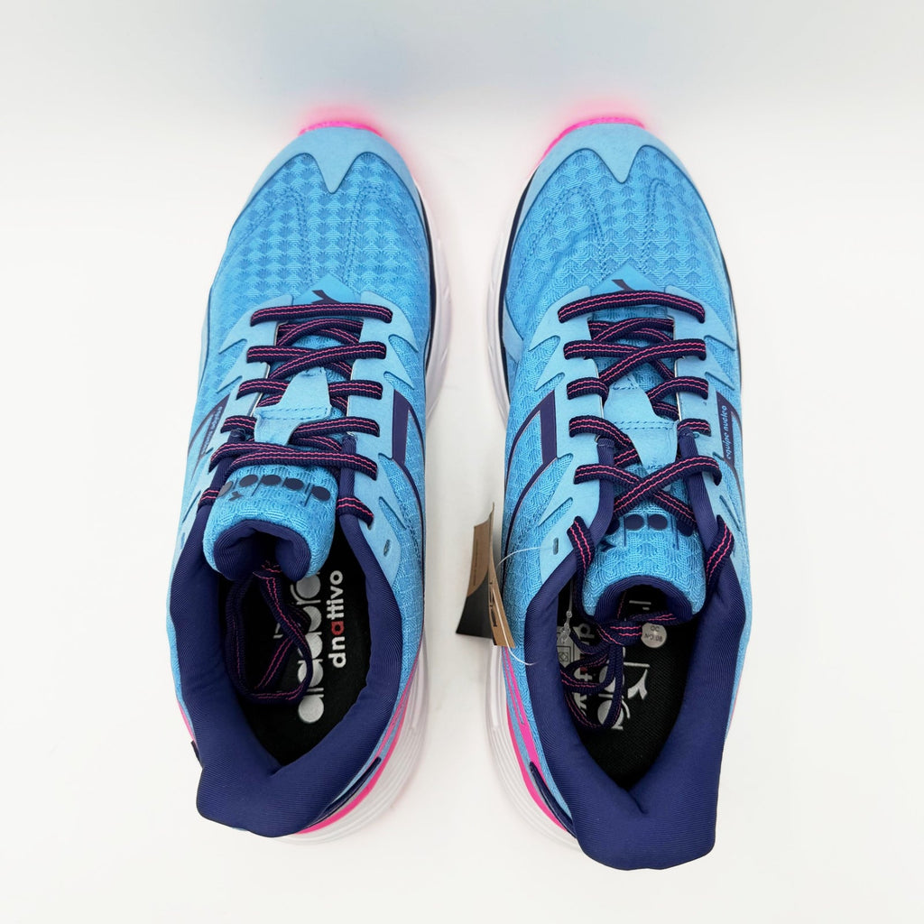 Diadora Womens Equipe Nucleo Running Shoes Size 11.5 EU 43 Blue Pink NWOB