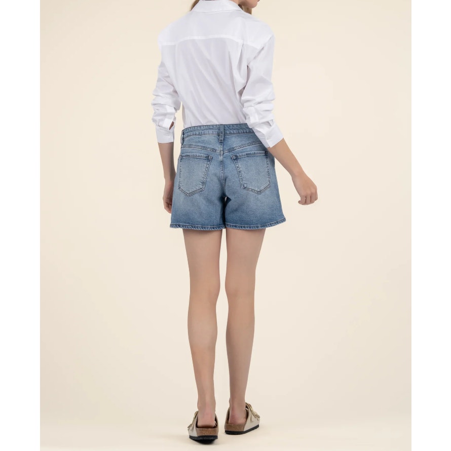 KUT FROM THE KLOTH Jane Denim Shorts Size 2 Peaceful Blue High Rise NWT