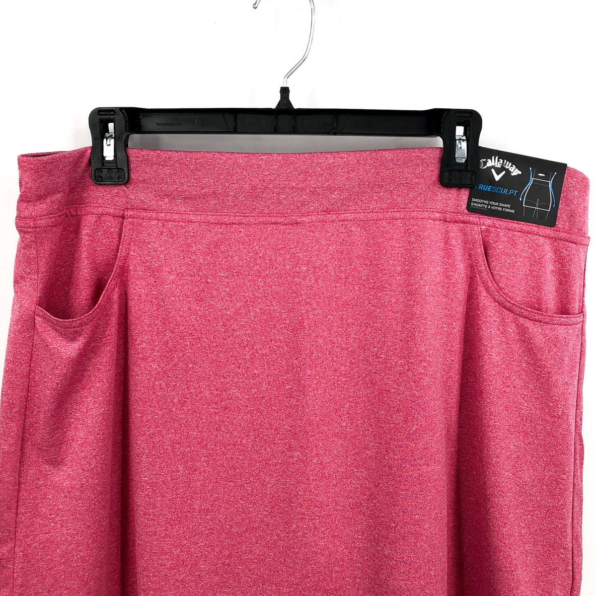 CALLAWAY Women's Opti Dri True Sculpt Golf Skort XL Pink Peacock Heather NWT