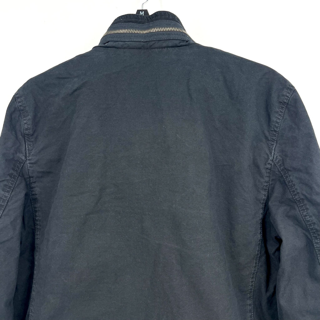 LEVI'S Men's Cotton Utility Jacket Small Dark Navy Blue Zip-Front Lined NWT