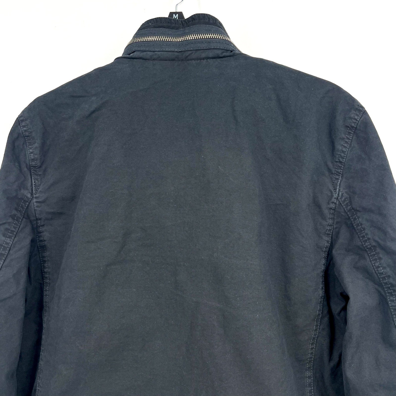 LEVI'S Men's Cotton Utility Jacket Small Dark Navy Blue Zip-Front Lined NWT