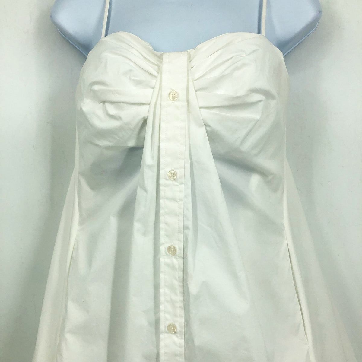 JONATHAN SIMKHAI Kendall Mini Dress Size 4 Cotton-Poplin White Sleeveless NWT