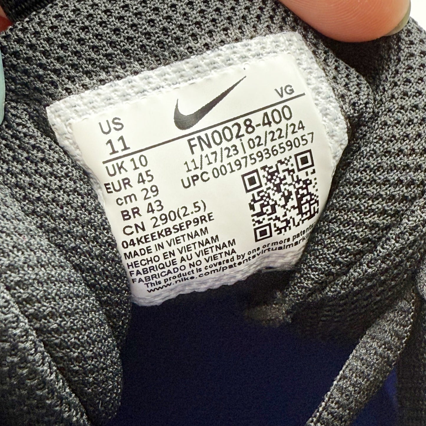 Nike Mens Alpha Menace 4 Shark Football Cleats US 11 Blue White NWOB