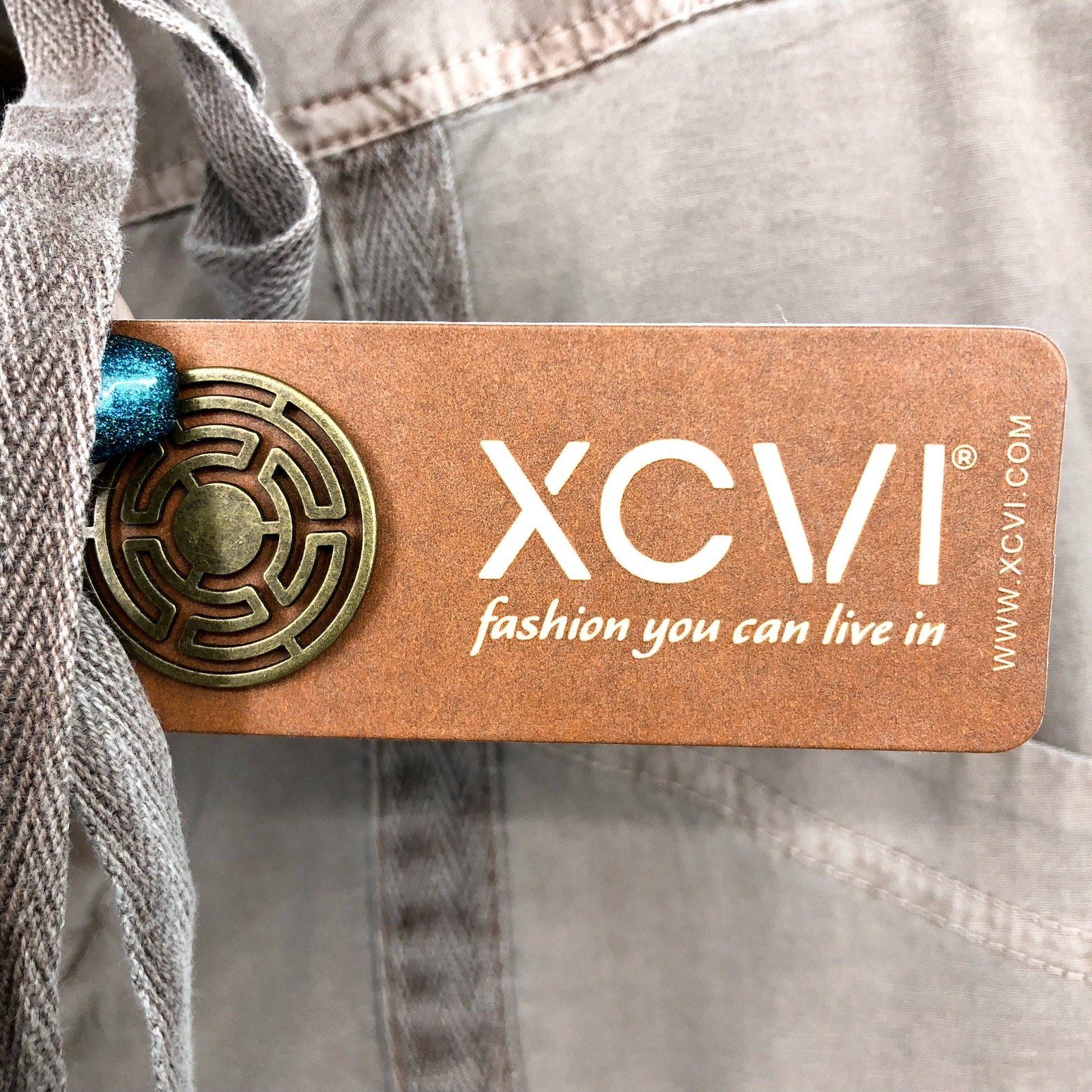 XCVI Women's Willowy Wide Leg Pants Small Mink Tan Stretch Poplin NWT