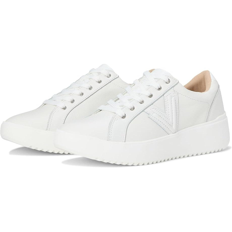 Vionic Womens Kearny Lace Up Oxford Sneakers US 12 W EU 43 White Leather NIB