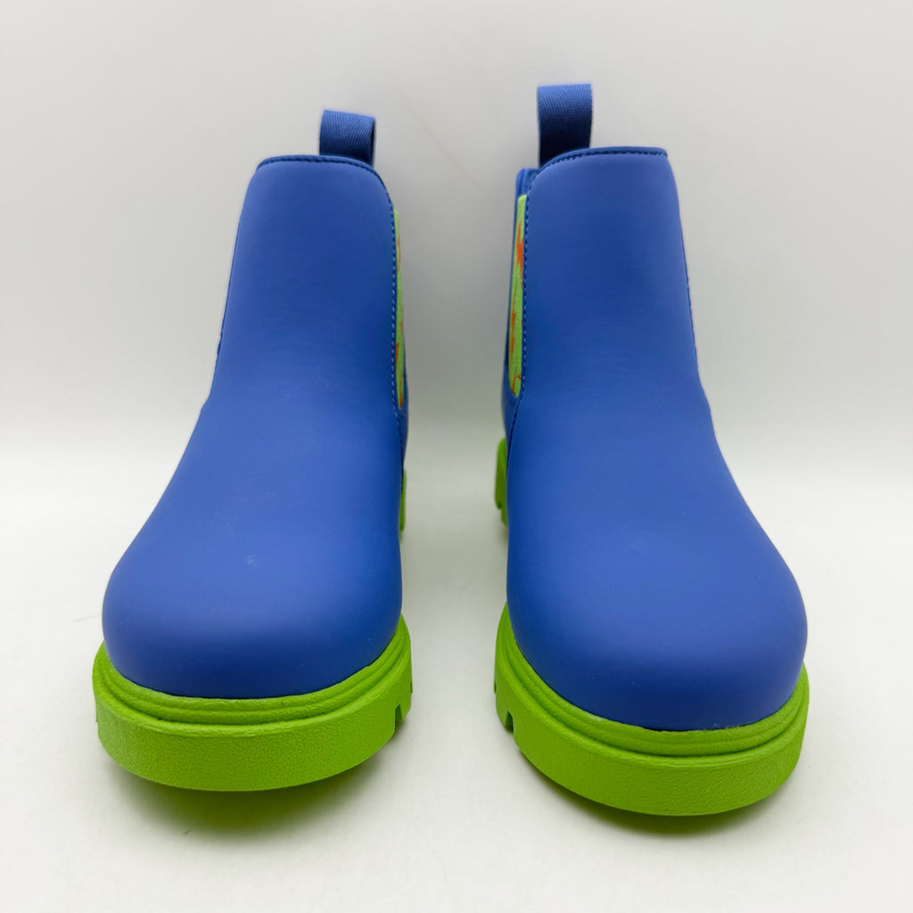 Native Boys Kensington Treklite Bloom Boots US 1 Blue Green Lightning Bolts NIB