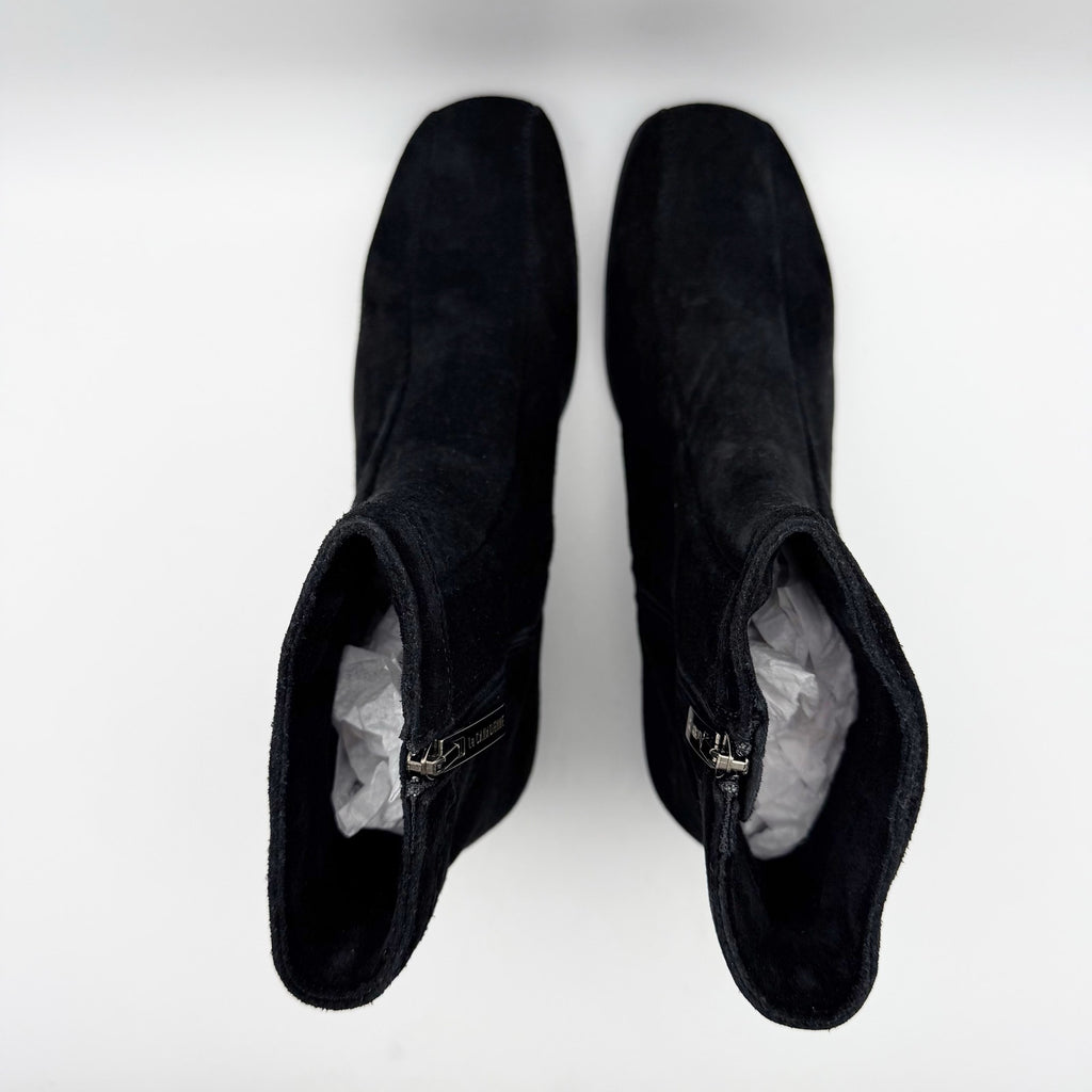 La Canadienne Womens Elizabeth Bootie US 7.5 EU 38 Black Suede Waterproof NWOB