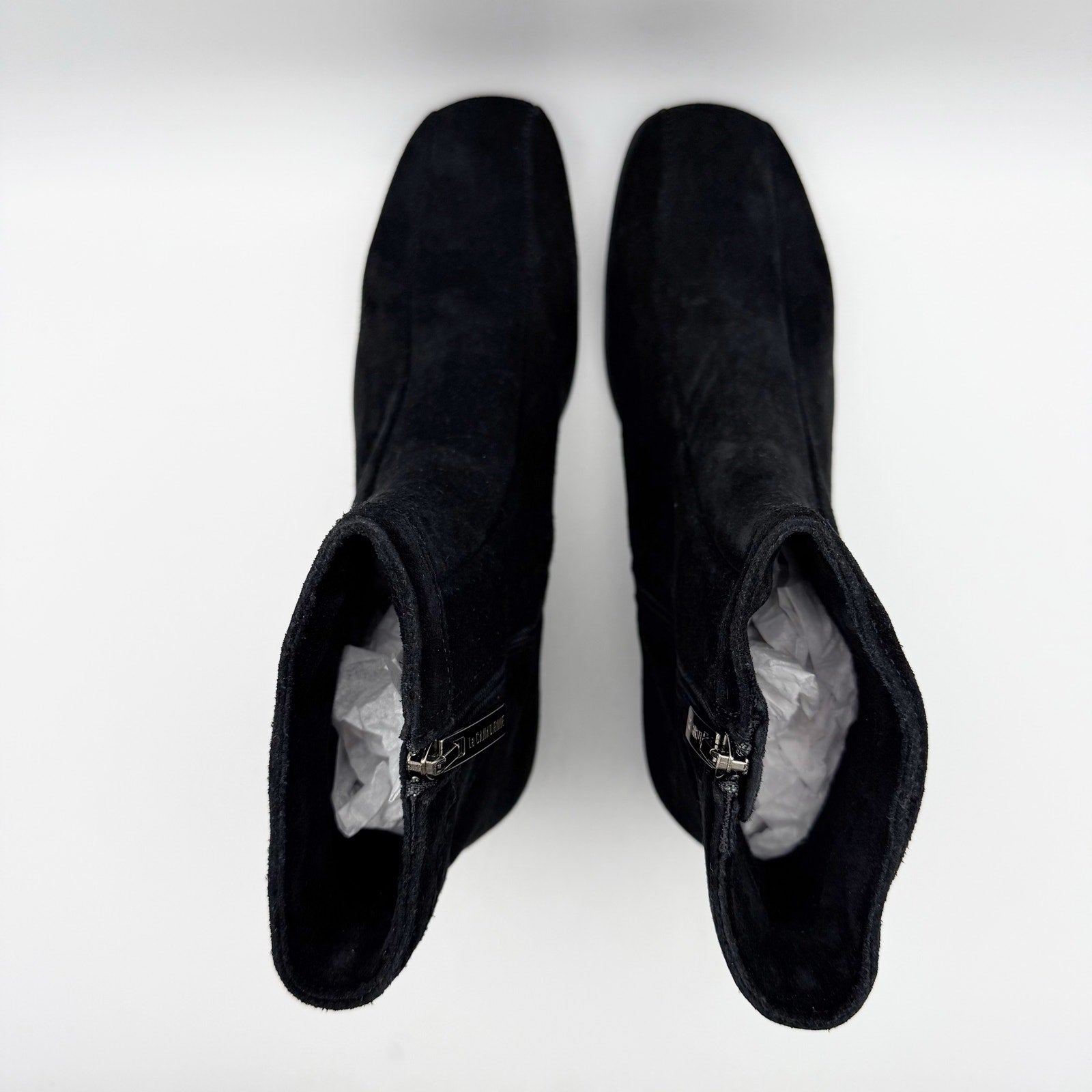 La Canadienne Womens Elizabeth Bootie US 7.5 EU 38 Black Suede Waterproof NWOB