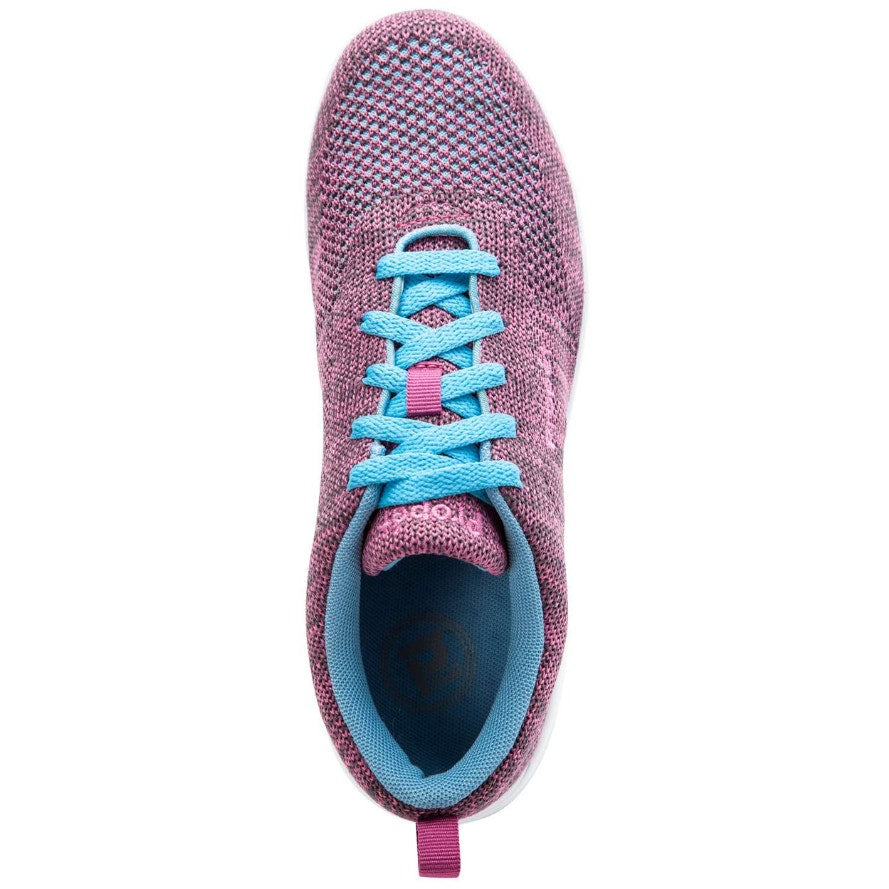 Propet Womens Washable Walker Evolution Sneaker US 8.5 Wide EU 39 Blue Pink NIB