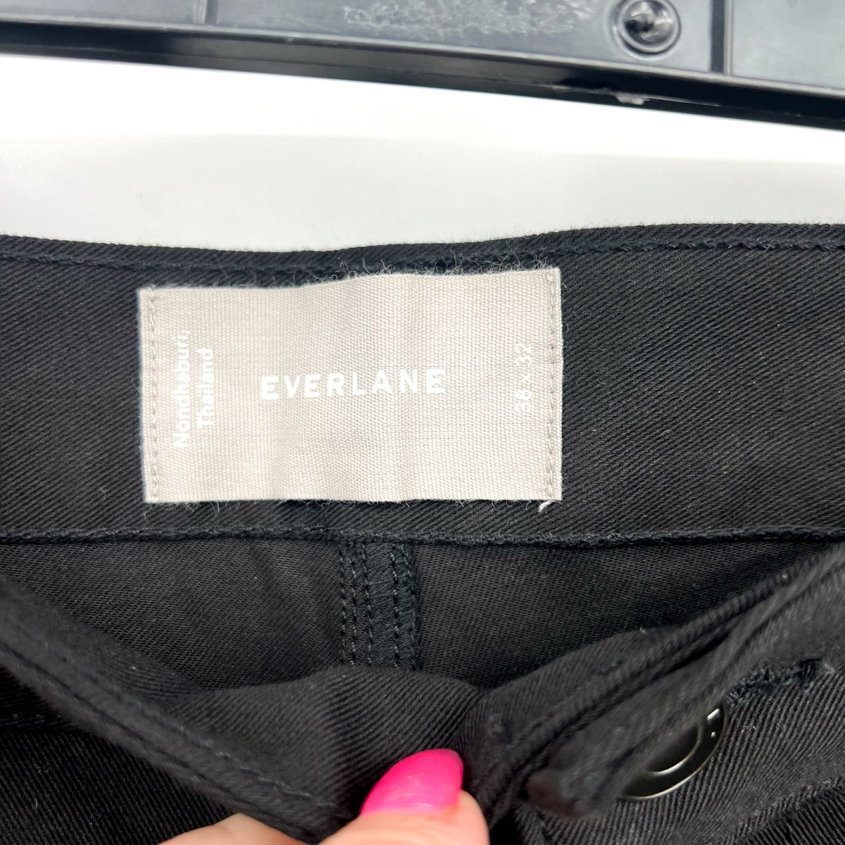 EVERLANE Men's The Performance 5-Pocket Pants 38x32 Black Chinos NWOT