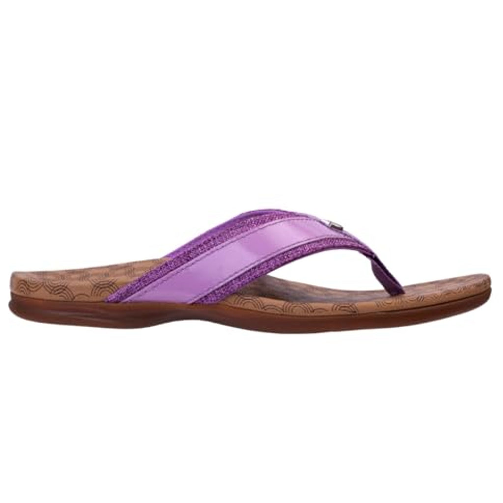 Spenco Womens Cabo Flip-Flops Size 7 Wide Purple Sandals Comfort NIB