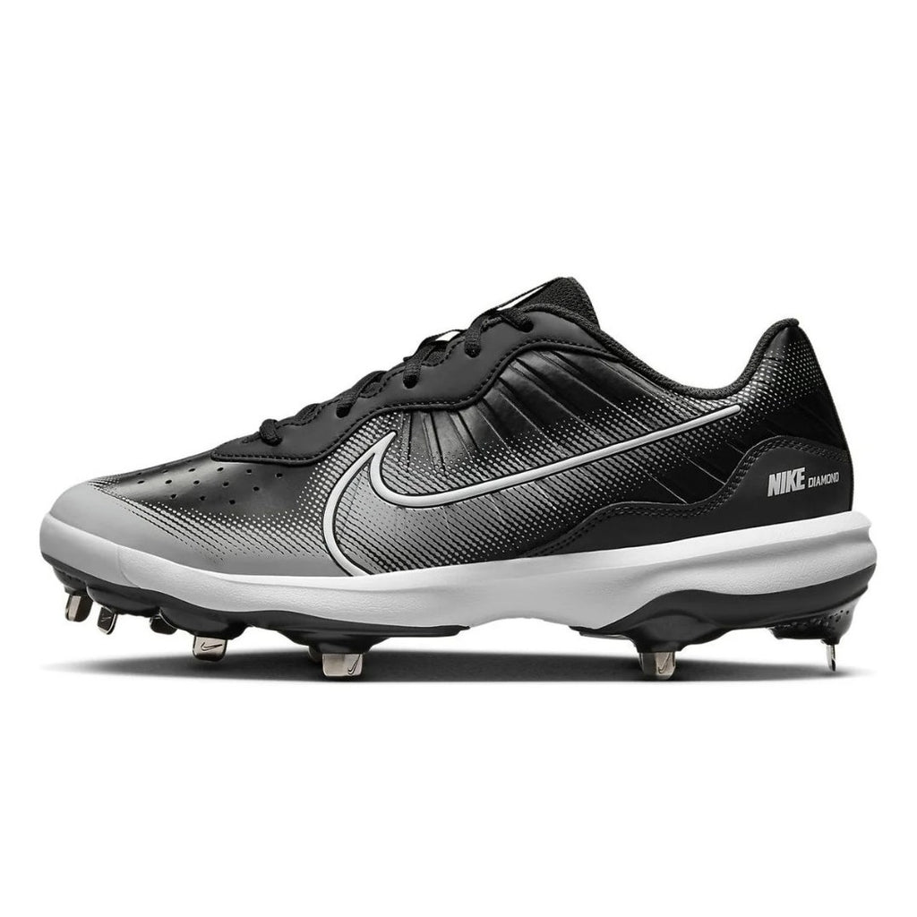 Nike Mens Alpha Huarache Varsity 4 Baseball Cleats US 8.5 Black Grey Metal NWOB