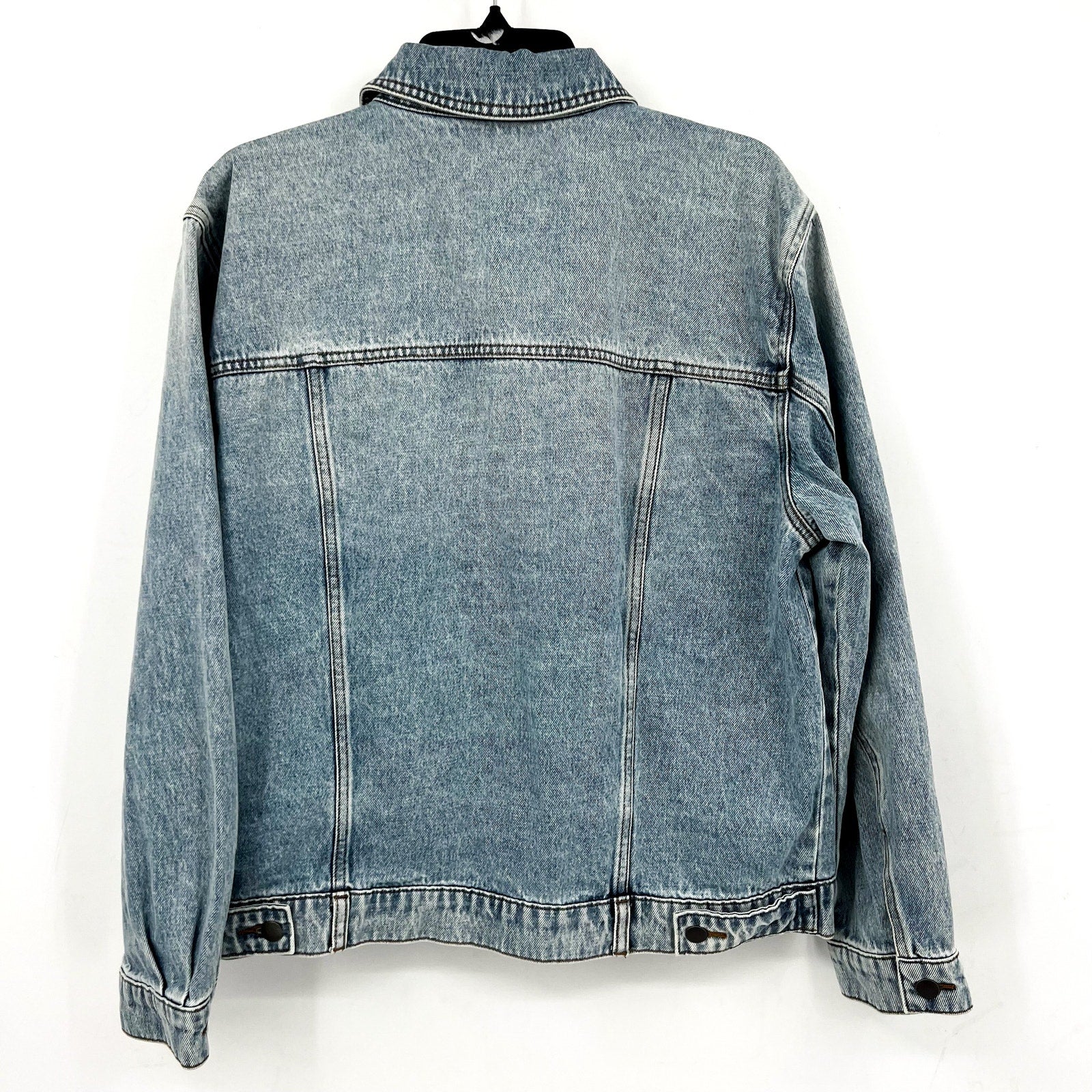 KUT FROM THE KLOTH Emmy Boyfriend Jean Jacket Large Medium Blue Relaxed Fit NWT
