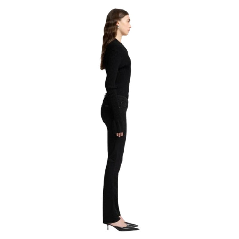 7 FOR ALL MANKIND B(AIR) Kimmie Straight Jeans Size 30 US 10 Rinsed Black NWT