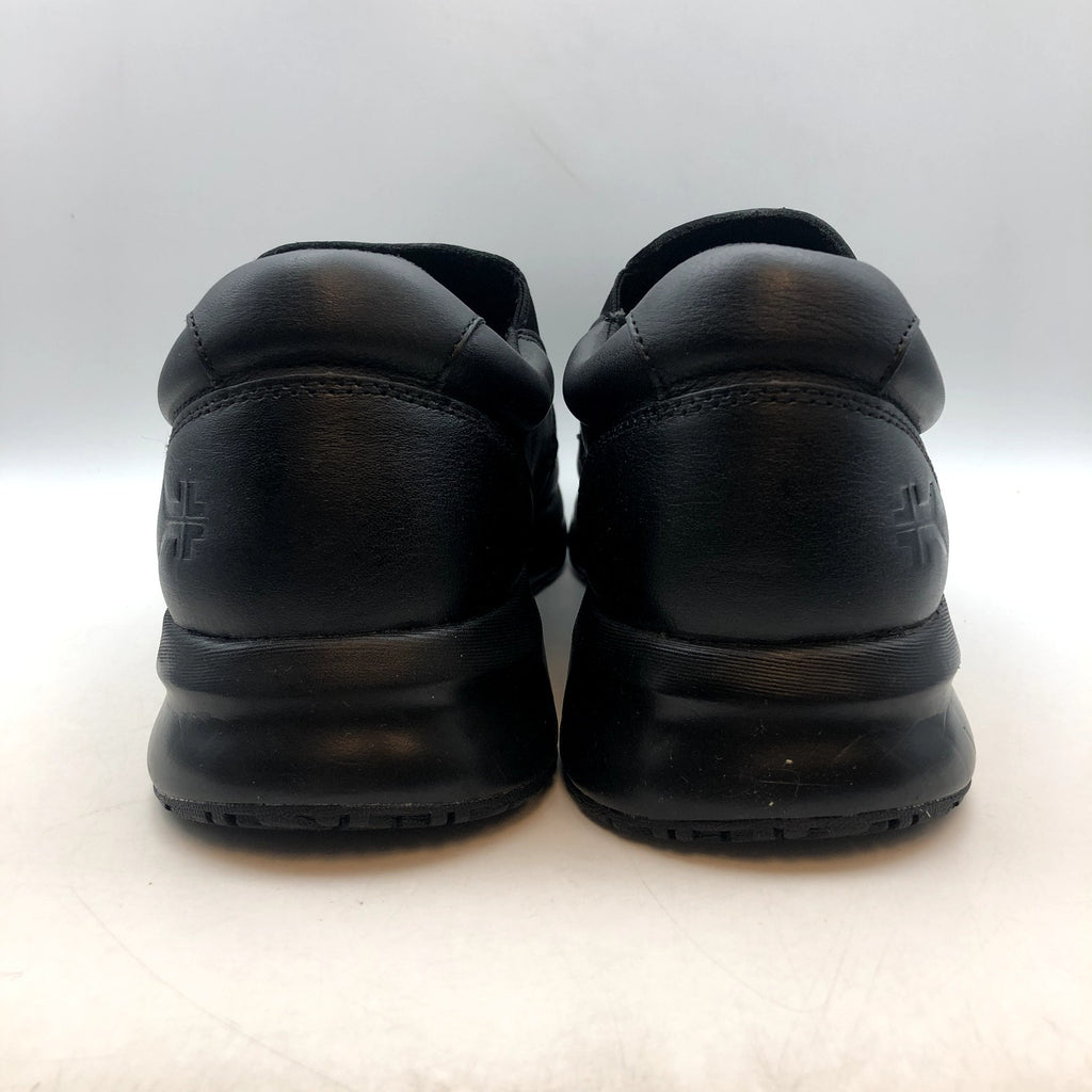 Kuru Mens Kivi 2 Slip On Sneakers 12.5 WIDE Jet Black Leather Anti Slip NWOB