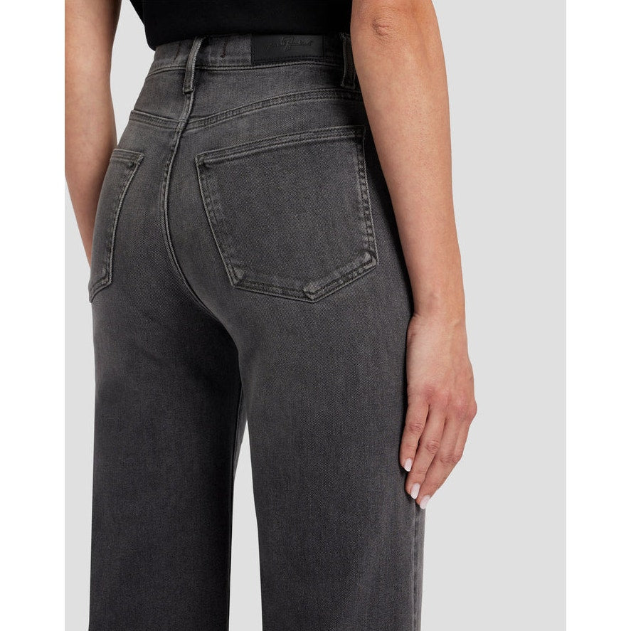 7 FOR ALL MANKIND Womens Ultra High Rise Cropped Jo Jeans Size 28 US 6 Grey NWT
