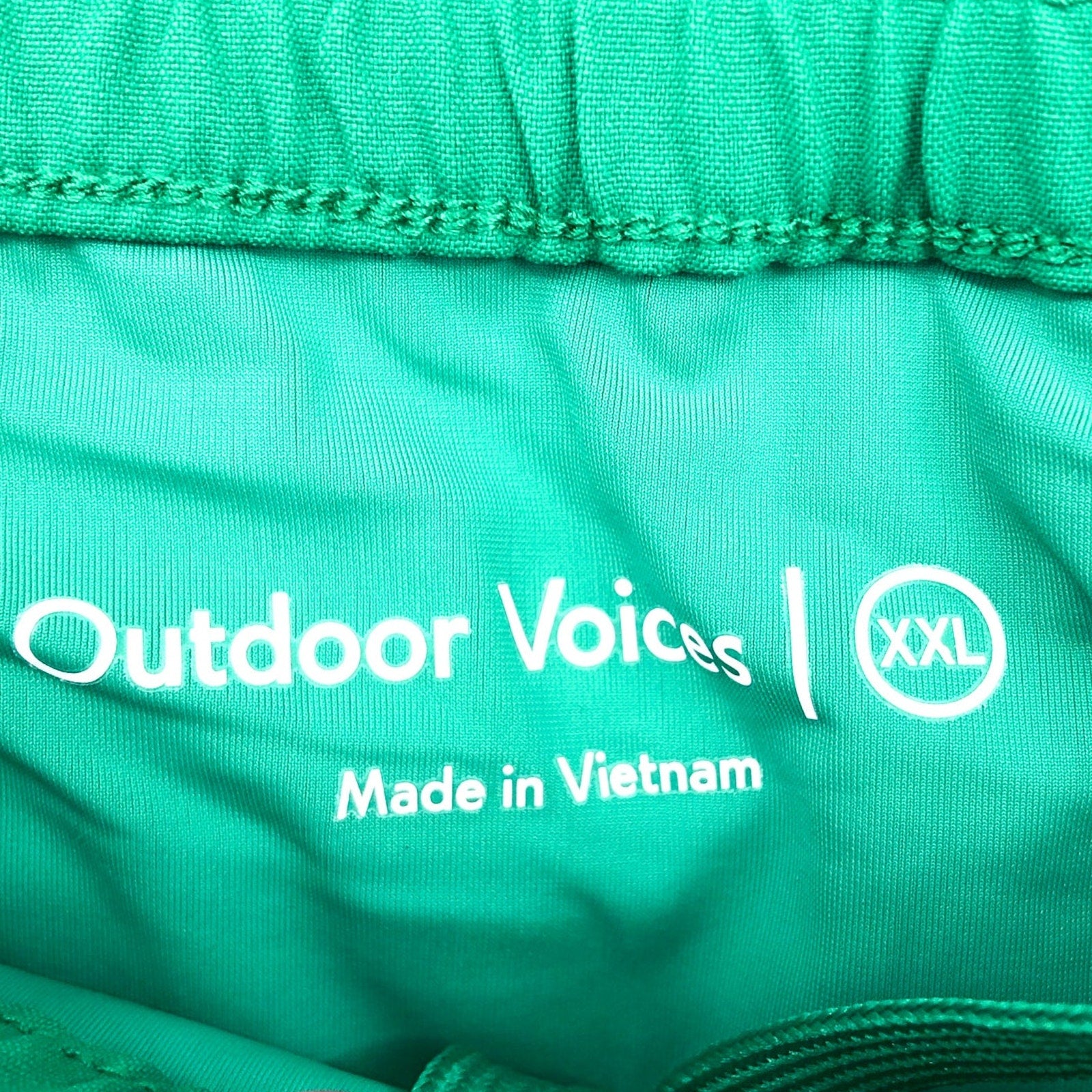 OUTDOOR VOICES Mens High Stride 5" Athletic Shorts XXL Ivy Green Lightweight NWT